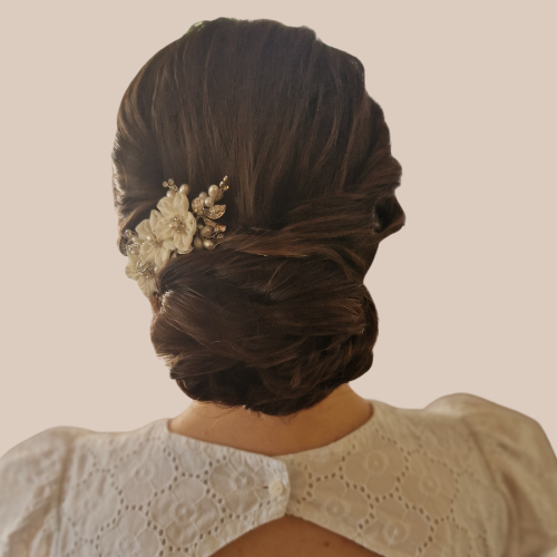 Chignon bas mariée